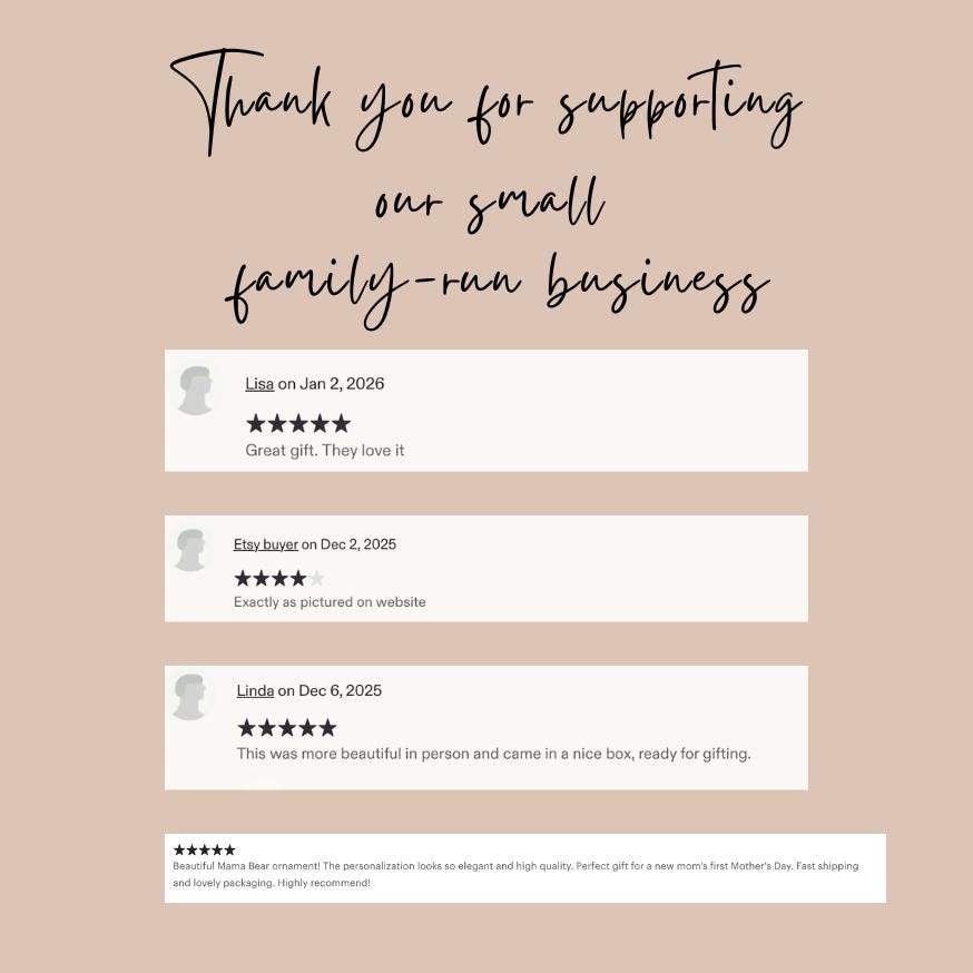 Foster Mom Ornament Personalized, Adoption Parent Gift, Mother's Day Thank You Keepsake