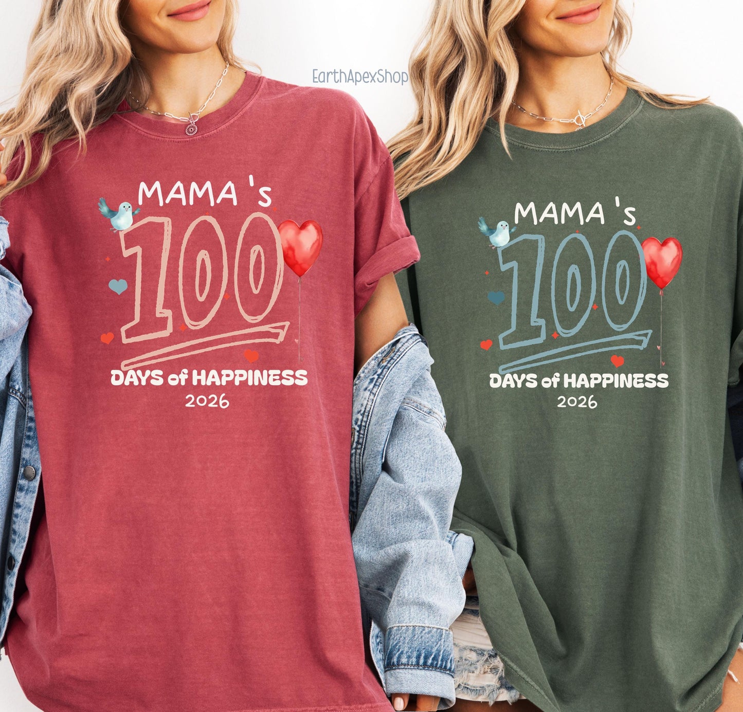 100 Days of Motherhood Shirt, Korean New Mom Milestone Postpartum Gift