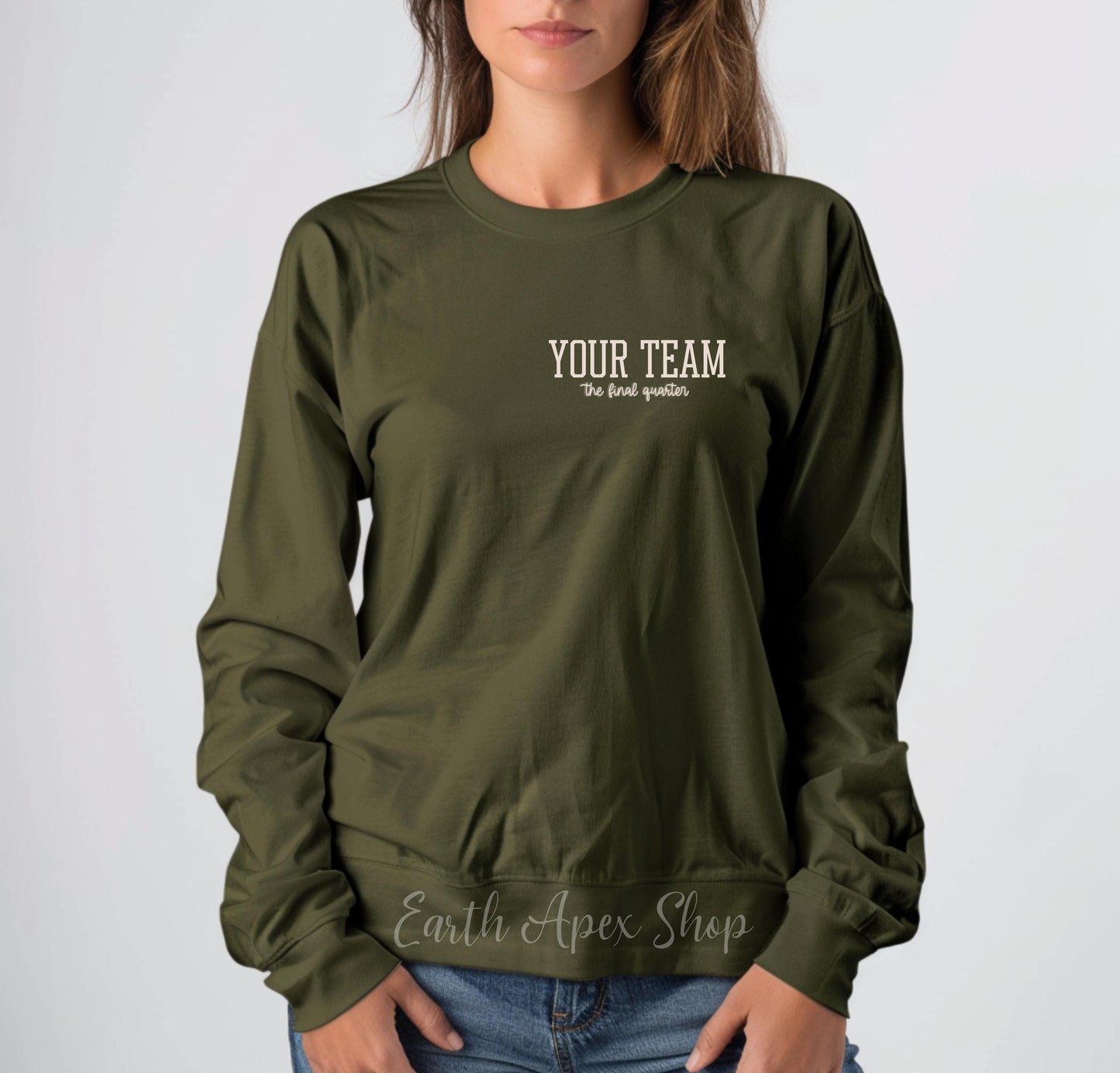 Custom Lacrosse Sweatshirt, Name & Jersey Number Custom Mom Dad Senior Night Crewneck LAX Player