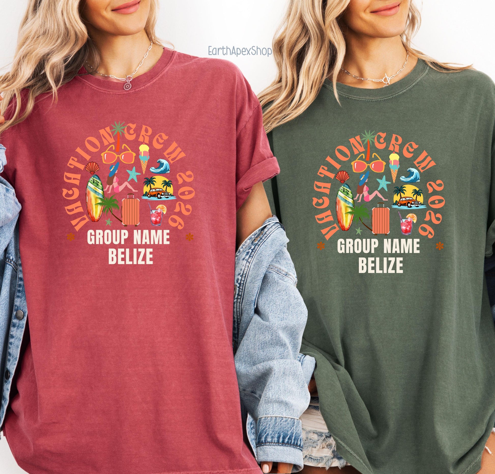 Matching Vacation Crew Shirt, Summer Holiday Family Reunion Tee, Beach Group Name 2026