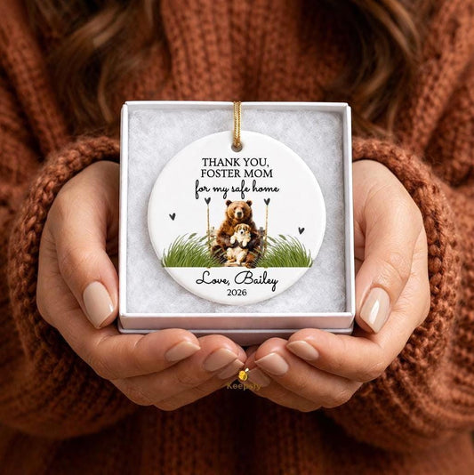 Fur Mom Ornament Custom, Animal Lover Gifts, Dog Mama Keepsake