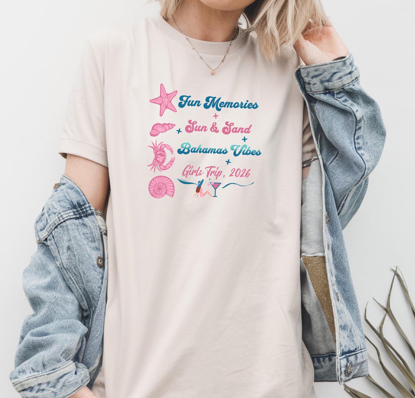 Girls Trip Shirt Personalized, Comfort Colors Custom Name Vacation Tshirt, Matching Beach Trip Tee
