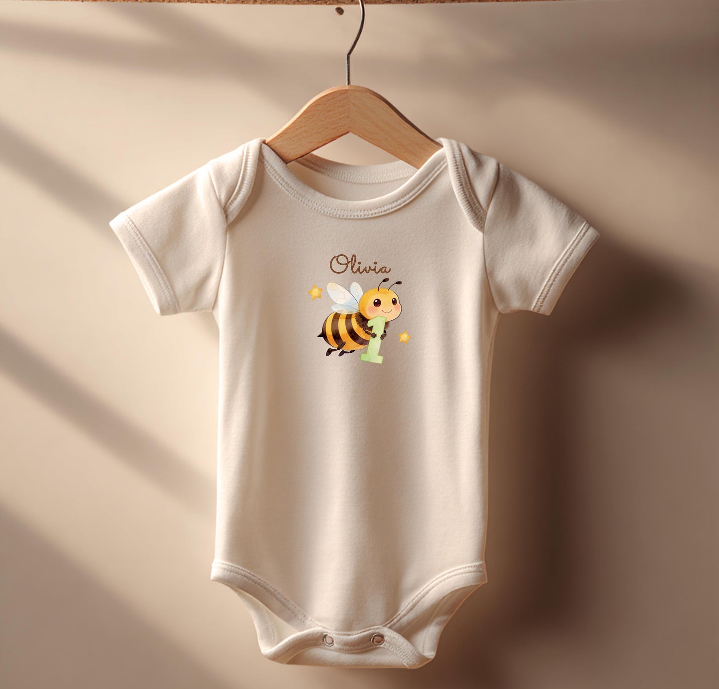 Bumble Bee First Birthday Outfit Boy or Girl Personalized Name Shirt