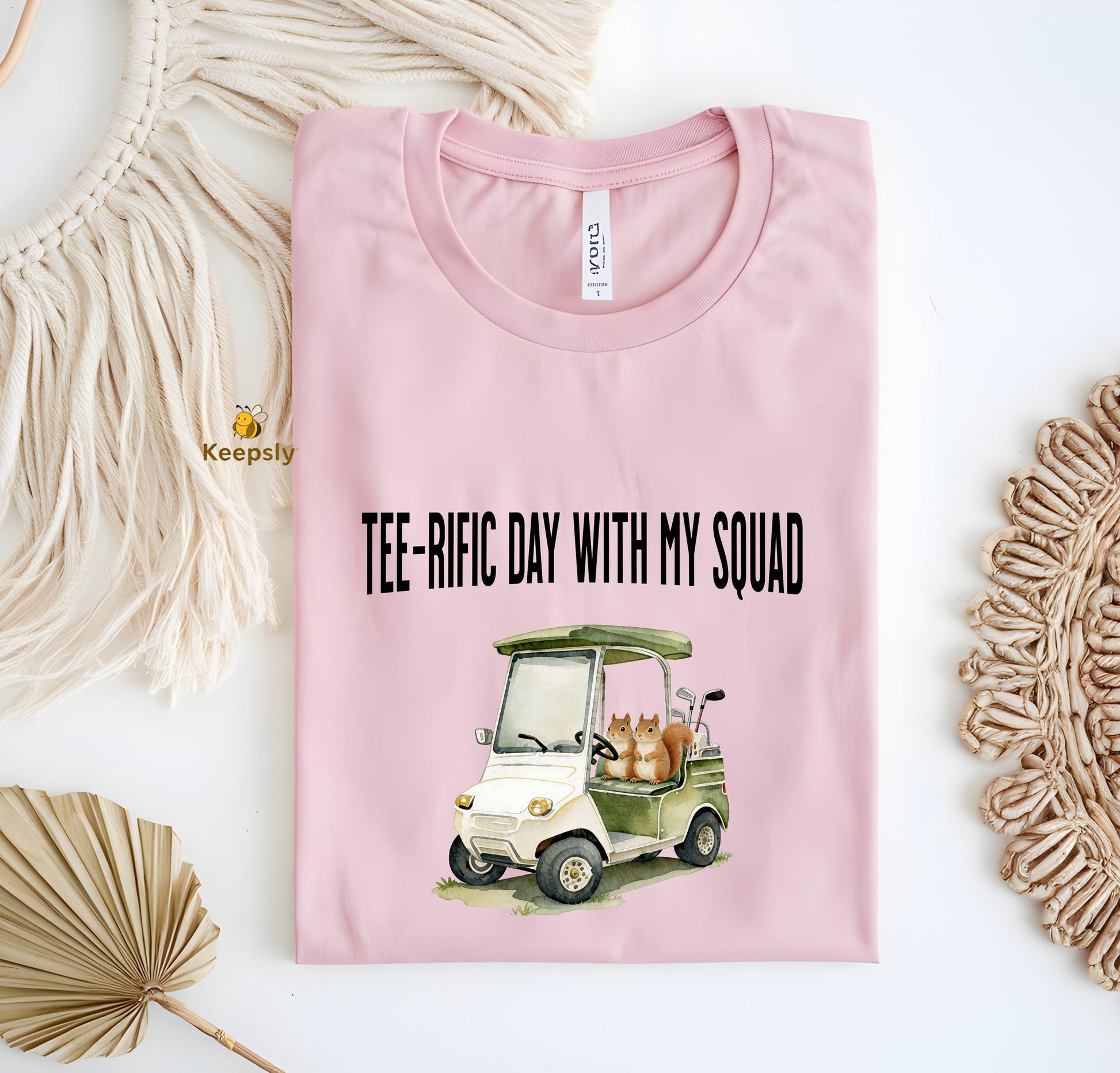 Golf Shirt Matching Golfer Tee-rific Day with My Squad Father's Day Gift Custom