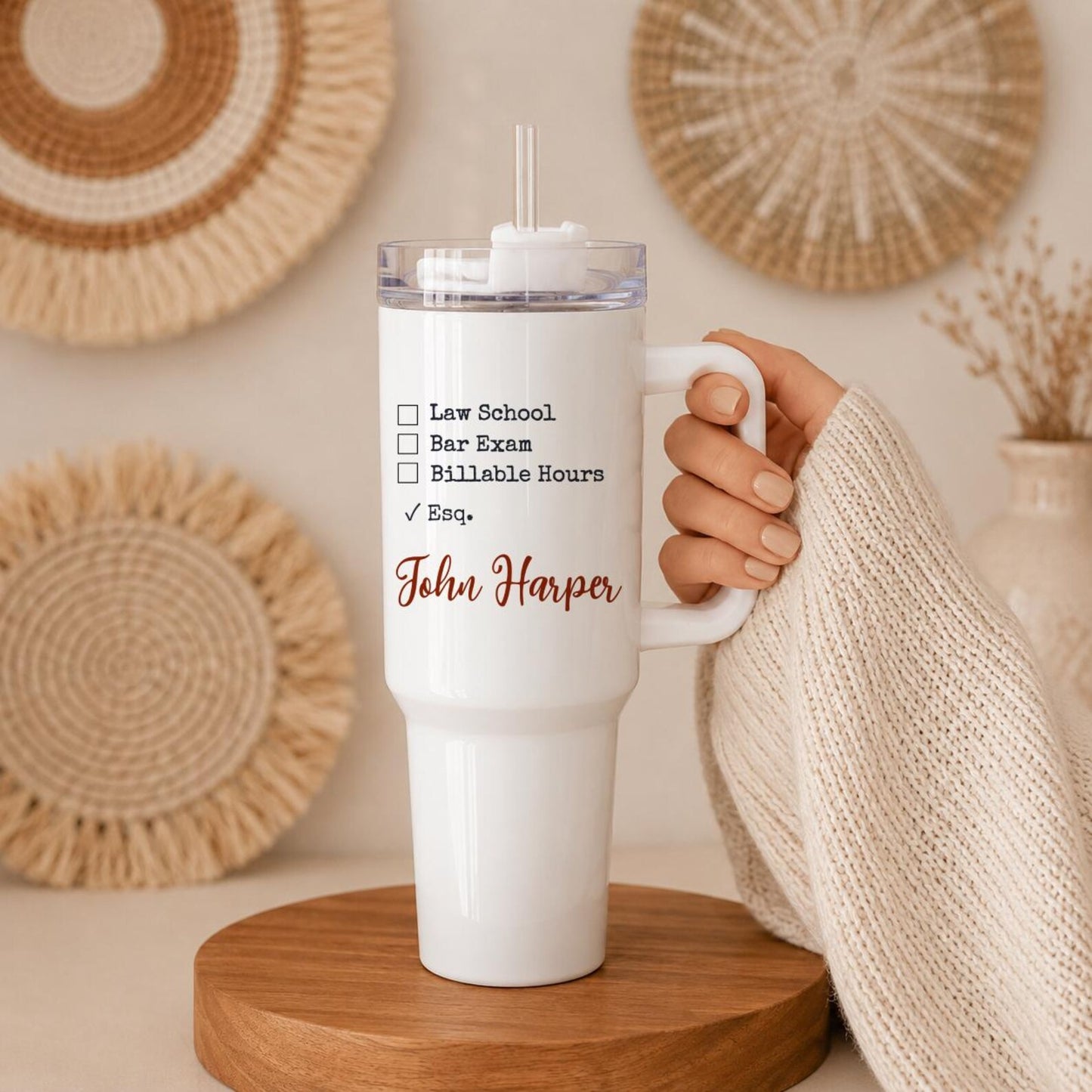 New Lawyer Gift ideas for Law Students Personalized Tumbler 40 oz