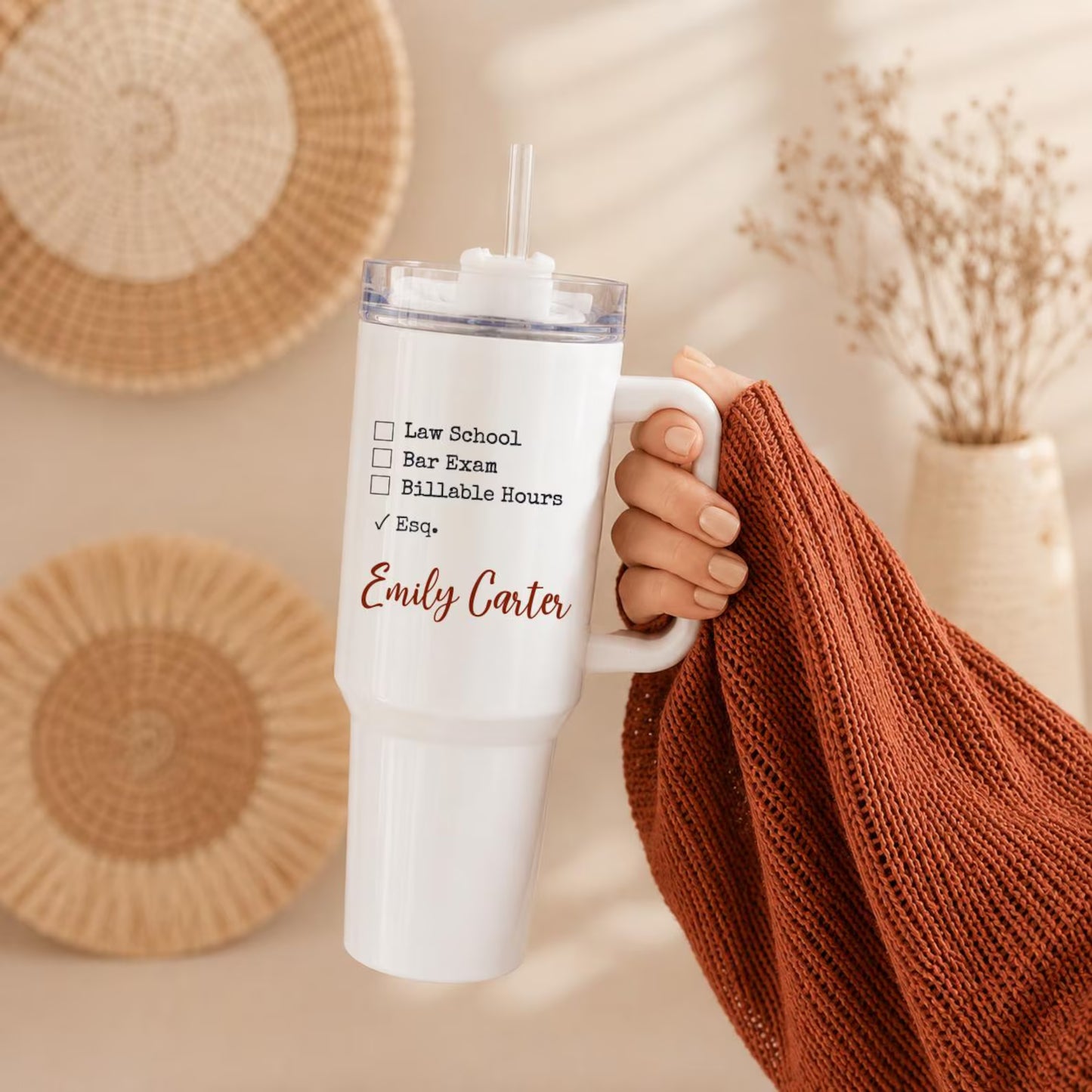 New Lawyer Gift ideas for Law Students Personalized Tumbler 40 oz