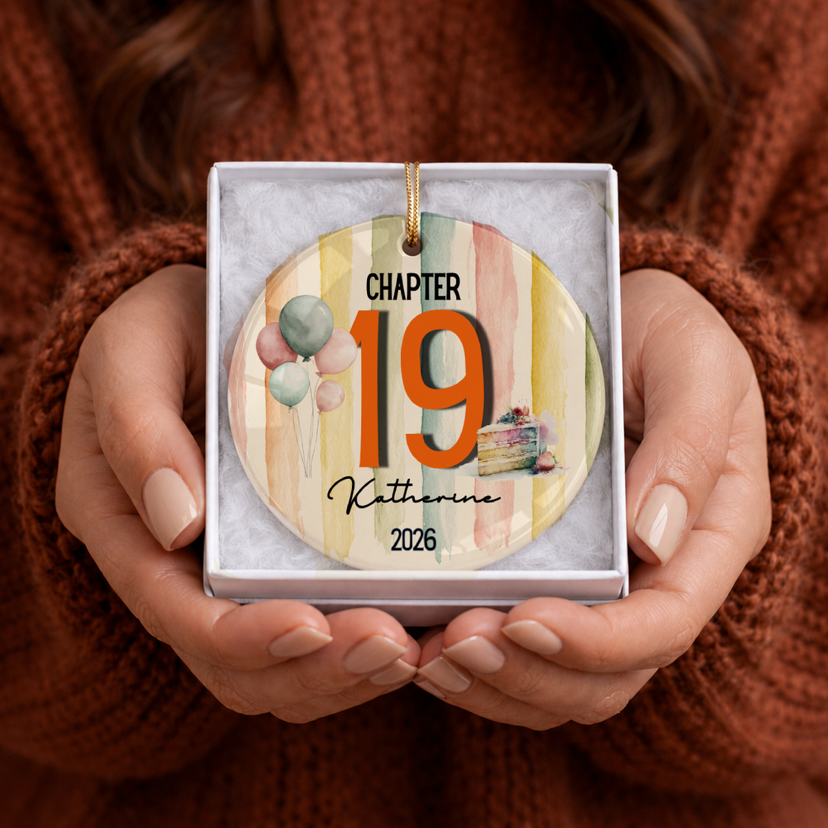 Teen Birthday Ornament Personalized Age Milestone Keepsake
