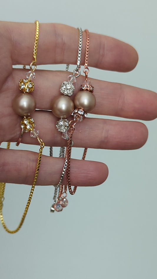 Champagne Pearl Bracelet