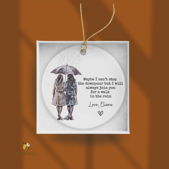 New Home Ornament • Our First Christmas in Our New Home • Personalized Address Keepsake • Wreath House Ornament