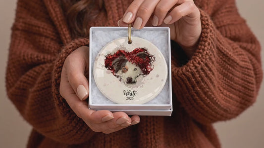 Dog Photo Ornament Personalized Christmas Pet Lover Keepsake