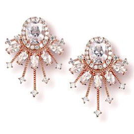 Art Deco Bridal Earrings / 4157