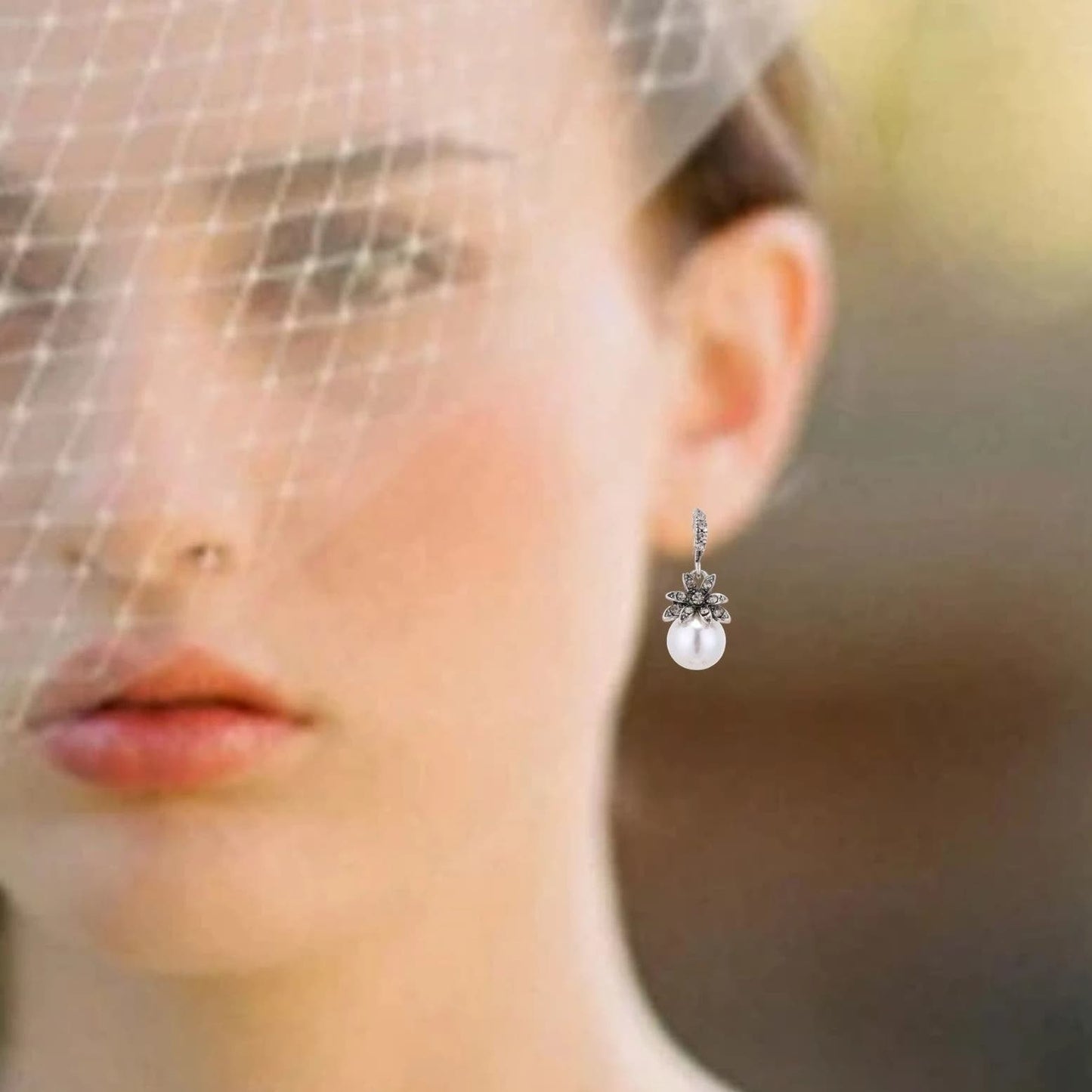 art deco bridal earrings