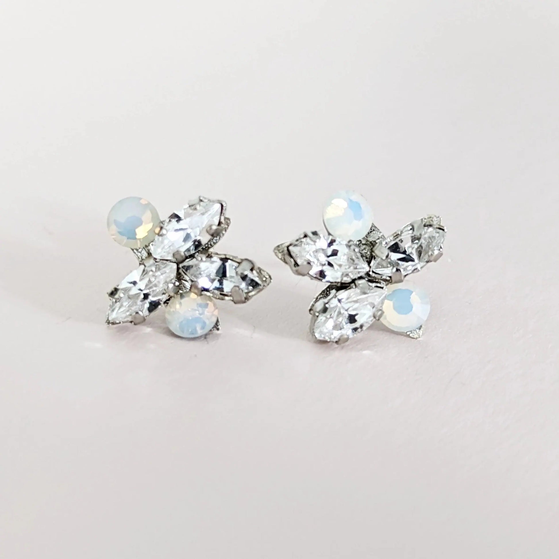 crystal bridal earrings, wedding jewellery