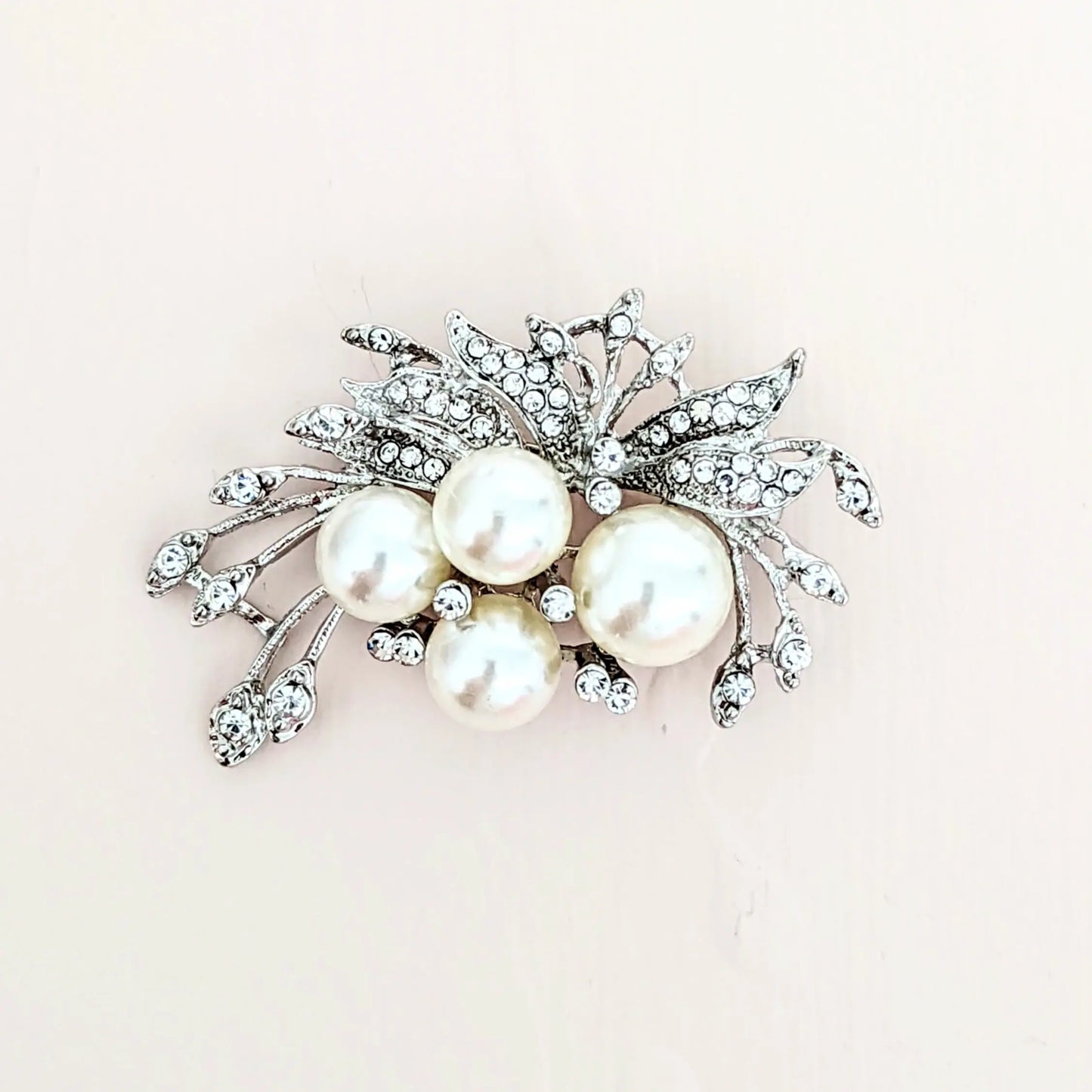 pearl brooch pin, wedding bouquet brooch