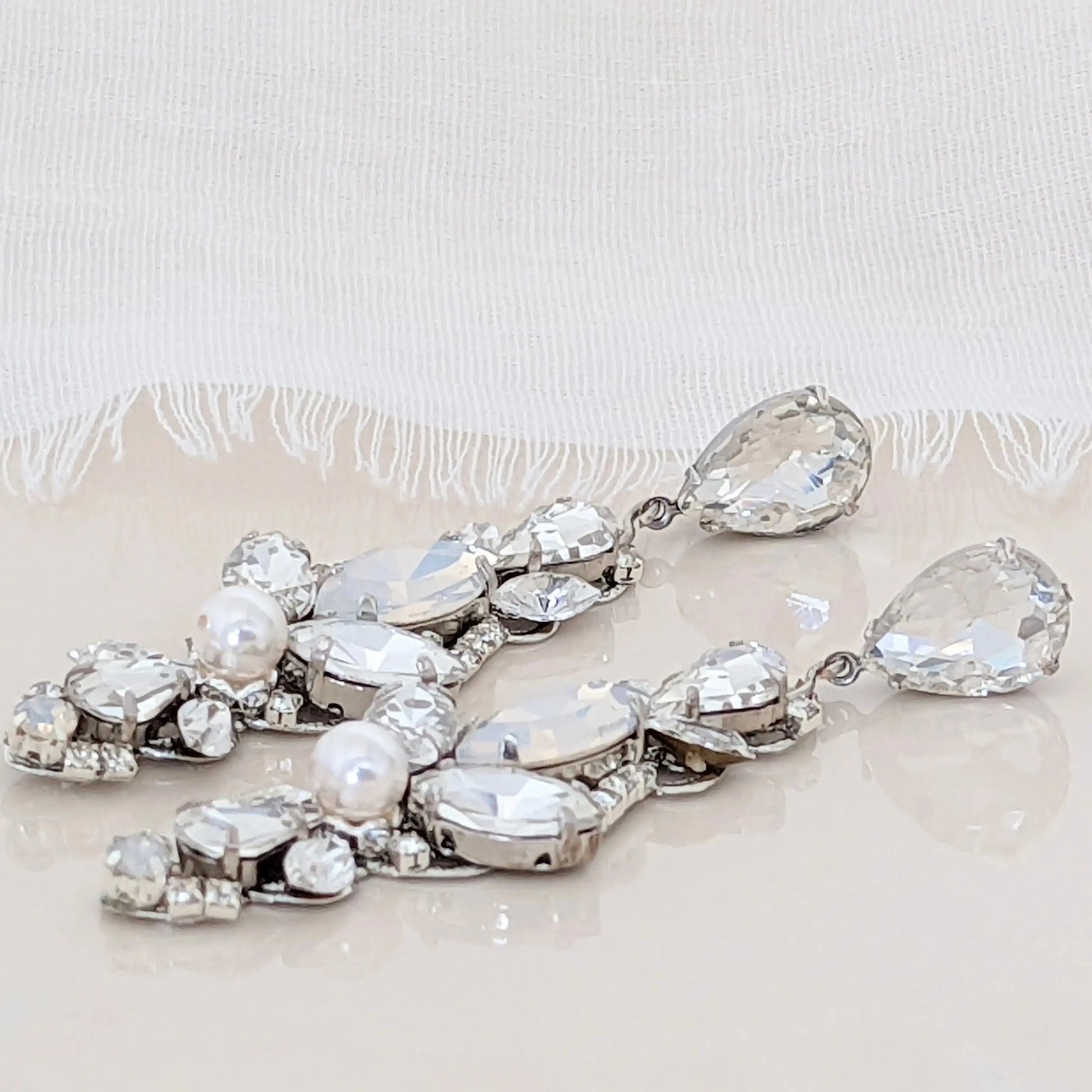 bridal drop earrings