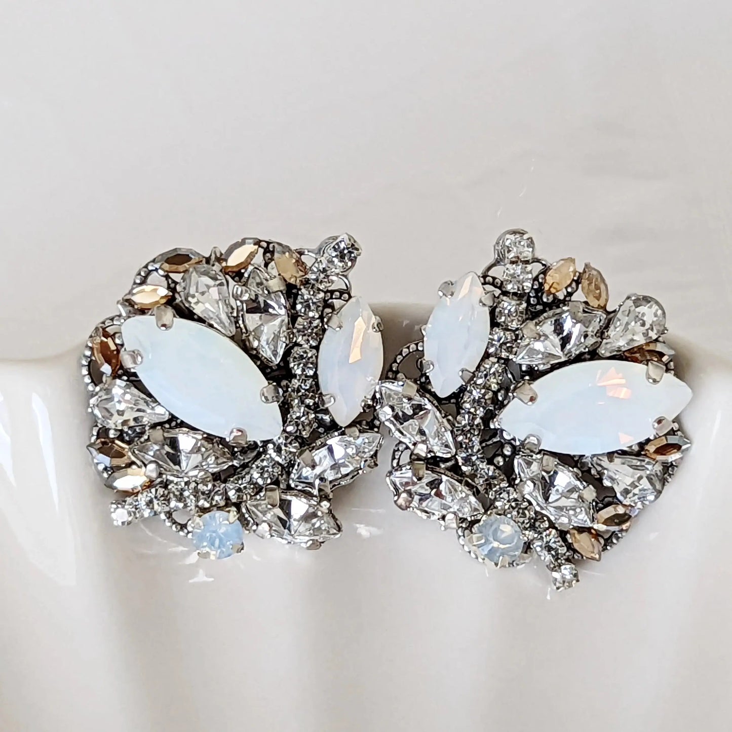 crystal bridal earrings