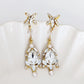 Gold Bridal Earrings - Earrings - JazzyAndGlitzy