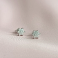 cubic zirconia snowflake earrings