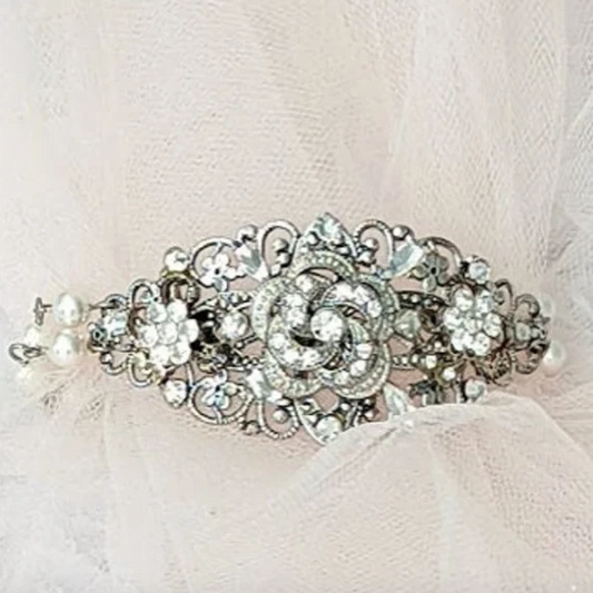 Vintage Style Wedding Bracelet | JazzyAndGlitzy