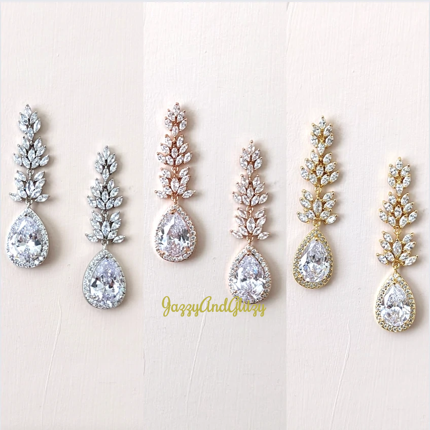 crystal bridal jewelry set