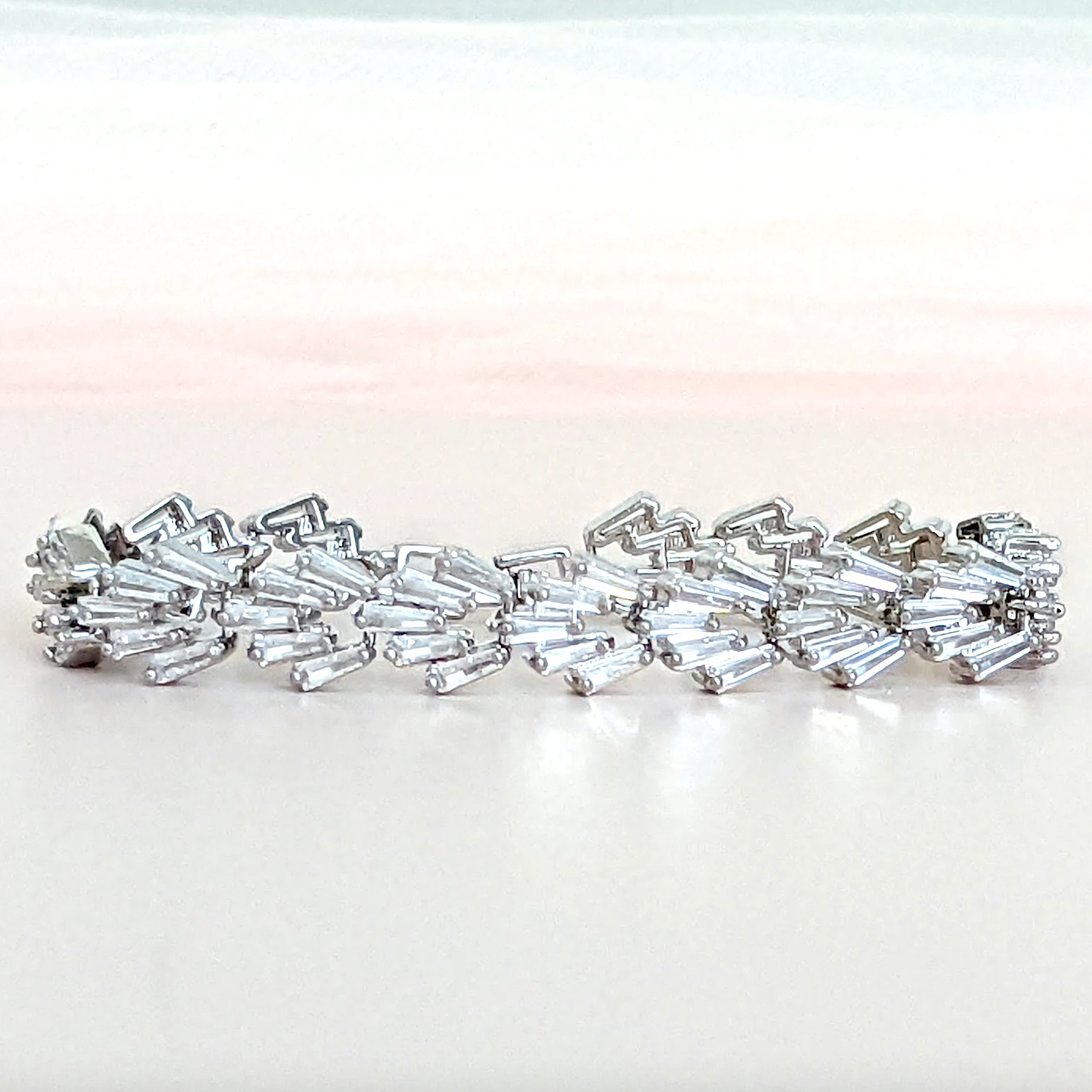 Cubic Zirconia Bridal Bracelet