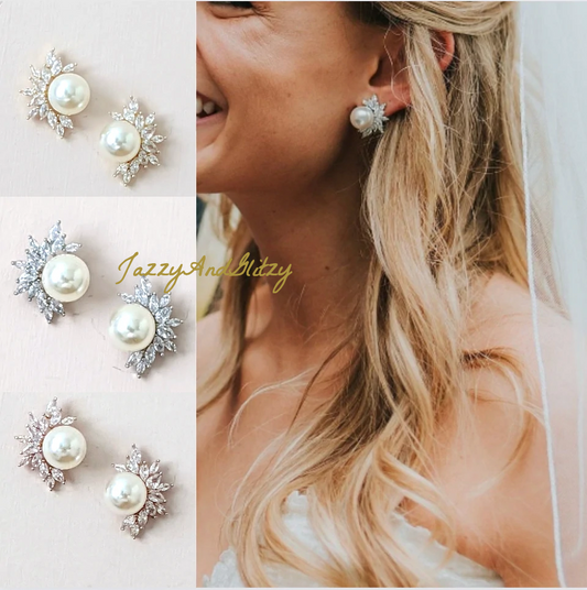 Celestial Pearl Cluster Earrings