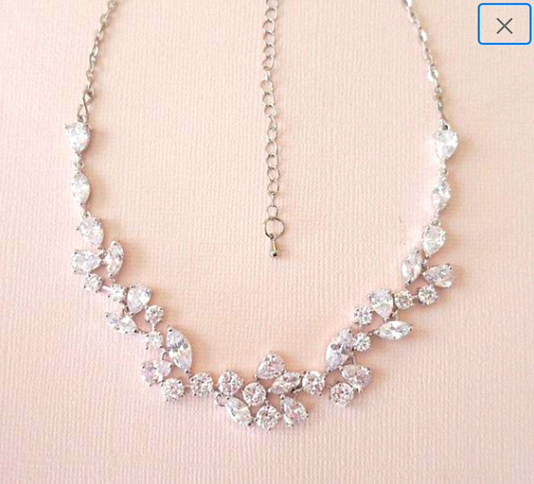 Dainty wedding necklace deals