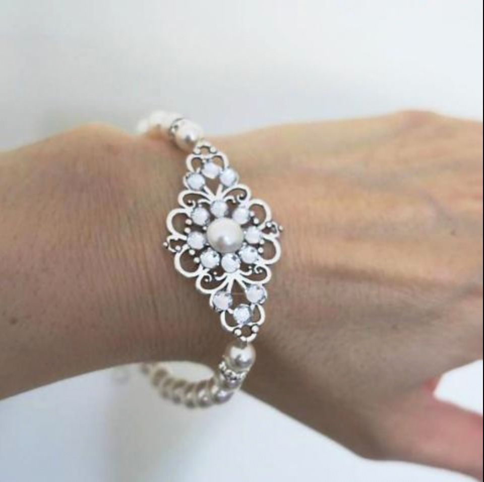 crystal wedding bracelet