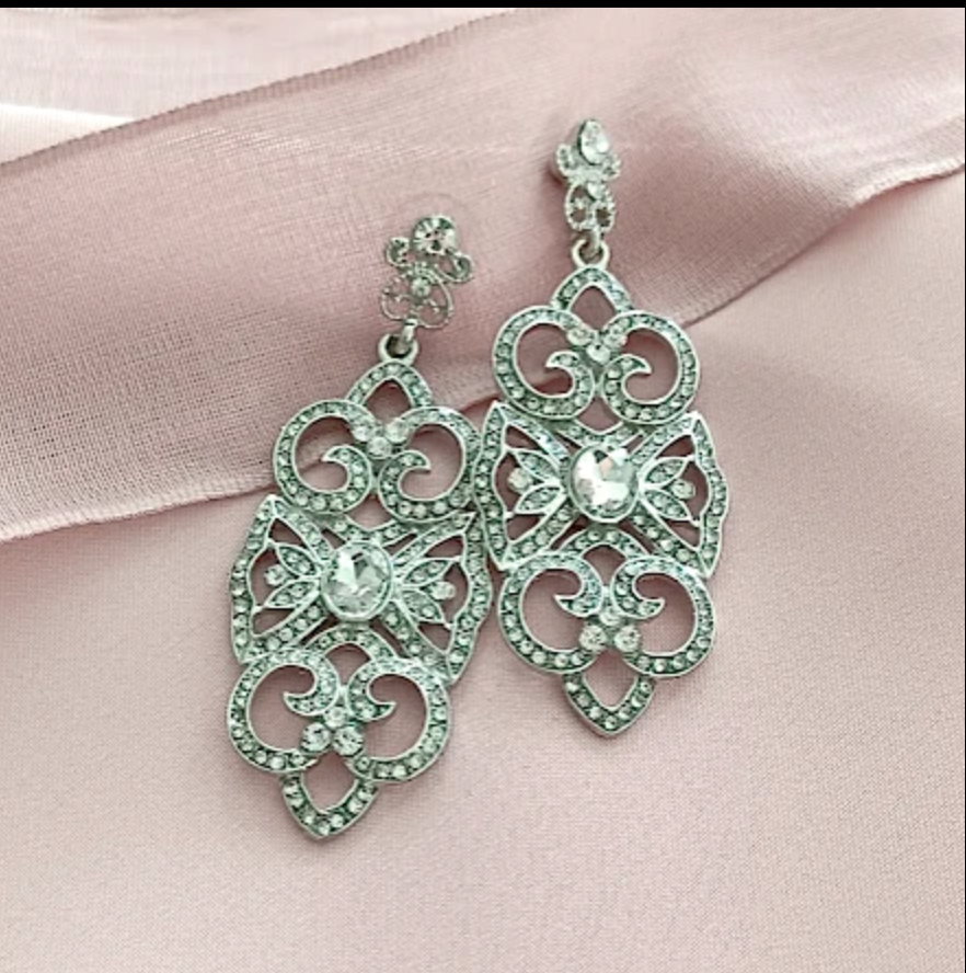 vintage bridal earrings chandelier