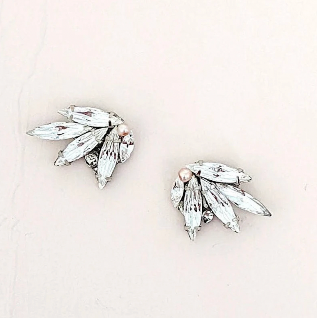 cluster bridal earrings