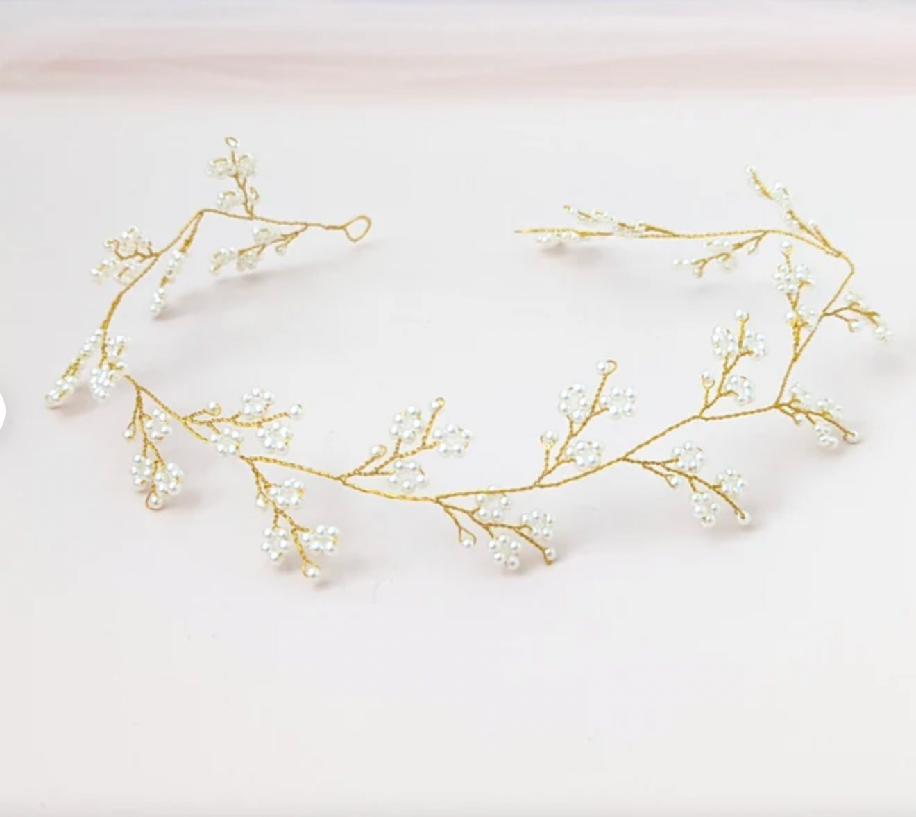 bridal gold headband