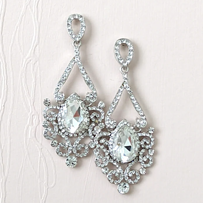 Statement earrings wedding guest deals