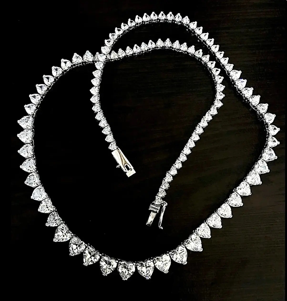 cz bridal necklace