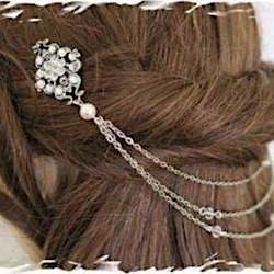 bridal hair chain vintage style