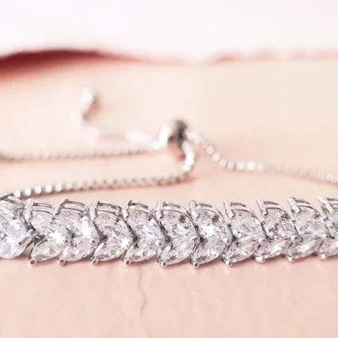 Marquise Crystal Tennis Bracelet