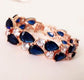 sapphire blue crystal bracelet