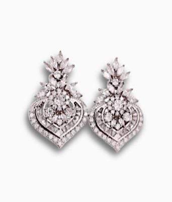 Diamond Look Bridal Earrings