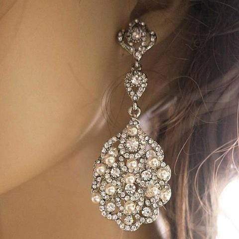 Long Chandelier Earrings Sera