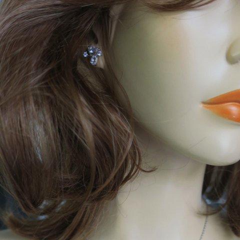 crystal leaf stud earrings