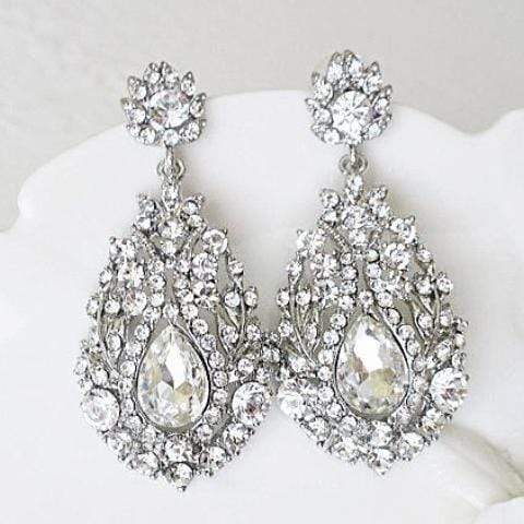 large bridal earrings