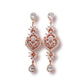 Rose Gold Statement Bridal Earrings Mia