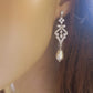 Vintage Style Bridal Drop Earrings