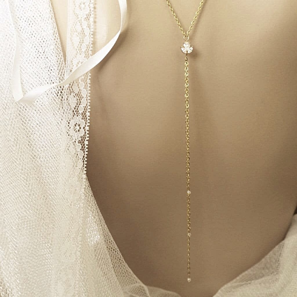 Delicate Necklace with Backdrop MISTY