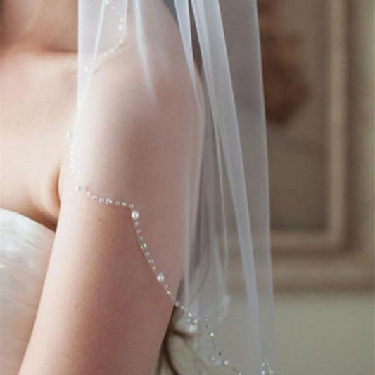 Lace Edge Blusher Veil